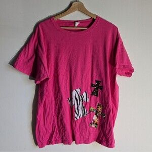 Pink Religious Christian Cross Tshirt Women's Size 2X